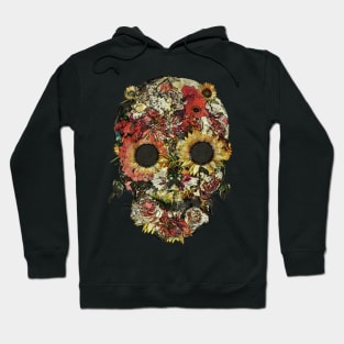 sugar skull, skull art flowers Hoodie